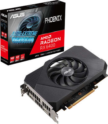 Видеокарта ASUS AMD Radeon RX 6400 Phoenix 4Gb DDR6 PCI-E HDMI, DP