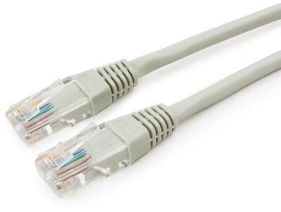 Патч-корд UTP GEMBIRD/CABLEXPERT 5e, 1.5м, литой, многожильный, серый (PP12-1.5M)