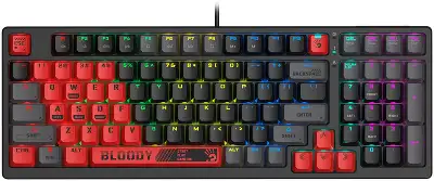 Клавиатура A4Tech Bloody S98 механическая красный USB for gamer LED (SPORTS RED) кабель 1.8м