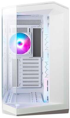 Корпус MSI MAG Pano 100R PZ WHITE , Mid Tower, ATX, 2xUSB 3.2 Gen 1, 1xUSB 3.2 Gen2 Type-C, 3x120mm ARGB Reverse Blade Fan, 1x120mm ARGB Fan, ARGB+PWM Control Board,Tempered Glass Window, Brown Box