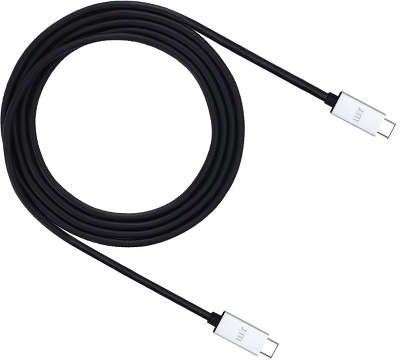 Кабель Just Mobile AluCable USB-C to USB-C 2 м, чёрный [DC-368]