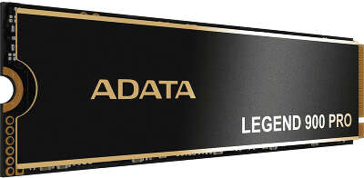 Твердотельный накопитель/ ADATA SSD LEGEND 900 PRO, 4000GB, M.2(22x80mm), NVMe 1.4, PCIe 4.0 x4, 3D NAND, R/W 7400/6500MB/s, IOPs н.д./н.д., TBW 2400, DWPD 0.3 (5 лет)