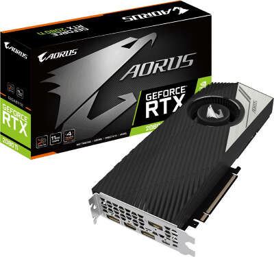 Видеокарта GIGABYTE nVidia GeForce RTX 2080 Ti TURBO 11G 11Gb GDDR6 PCI-E HDMI, 3DP