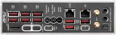 Материнская плата MSI MPG X870E CARBON WIFI X870E, AM5, 4*DDR5, 3*PCIEx16, 4*M.2, 4*TypeC, 9*USB3.2Gen2, 4*USB3.2Gen1, 4*USB2.0, 4*SATA3.0, 5G, 2.5G, 2*Type-C(DP), HDMI, ATX, RTL