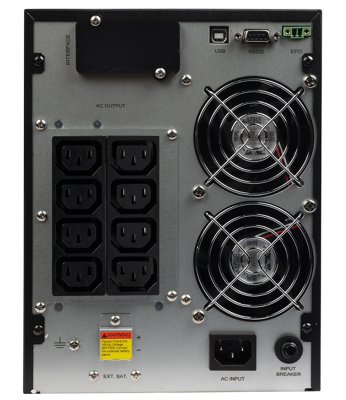 Источник бесперебойного питания SMARTWATT ИБП Онлайн, мощность 3000/2700 ВА/Вт, напольный, LCD дисплей, управляемые розетки, IEC13 - 8 шт.