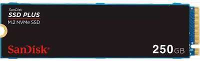 Накопитель SSD SANDISK 250Gb PLUS (M.2 2280 PCI-E Gen3.0 x4, NVMe, R/W 2400/1500MB/s, 40TBW) (SDSSDA3N-250G-G26)