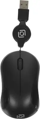 Мышь Оклик 115SR черный оптическая 1000dpi USB для ноутбука 3but (492888)