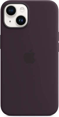 Чехол (клип-кейс) Apple для Apple iPhone 14 Silicone Case with MagSafe A2910 баклажановый (MPT03ZM/A)