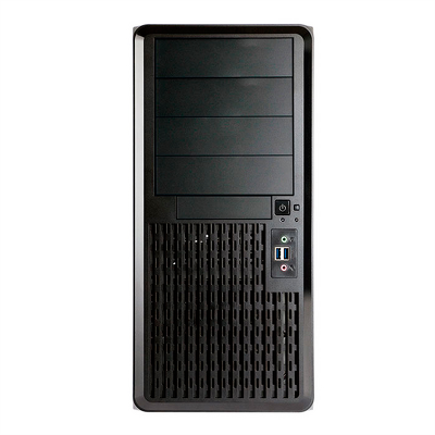 Корпус серверный Midi Tower InWin PE689 Black 650W B65E 80plus Bronze USB3.0*2+A(HD)+front fan 120mm*1+rear fan 120mm*1+ 2*2SATA+1*1SATA / holes for SL20” RACKMOUNT