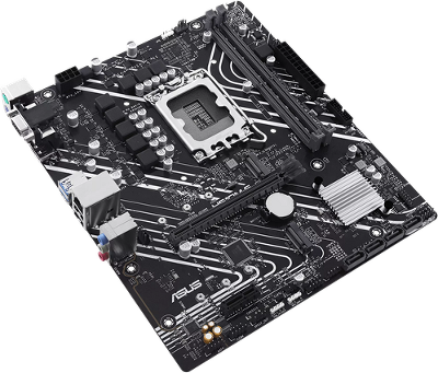 Материнская плата ASUS PRIME H610M-E-CSM, LGA1700, H610, 2*DDR5, 4*SATA, 2*M.2, 2*USB 3.2, 2*USB 2.0, 1*PCIx16, 1*PCIx1, DP+VGA+HDMII, mATX; 90MB1G10-M0EAYC