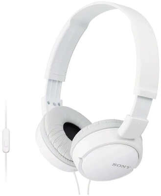 Наушники SONY полноразмерные проводные  MDR-ZX110AP, белый
