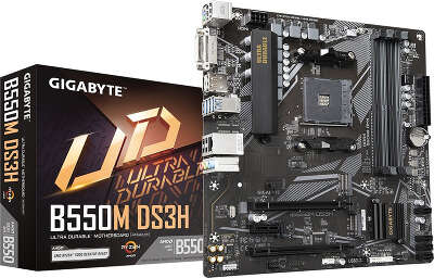 Материнская плата mATX LGAAM4 GIGABYTE B550M DS3H AC