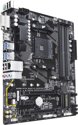 Материнская плата microATX LGAAM4 GIGABYTE GA-AB350M-DS3H V2