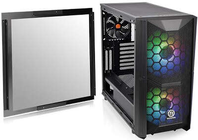 Корпус Thermaltake Commander C35 TG ARGB, черный, ATX, Без БП (CA-1N6-00M1WN-00)