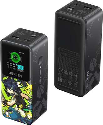Внешний аккумулятор UGREEN PB721 (35524B) 20000mAh 130W Fast Charging Power Bank. Цвет: серый