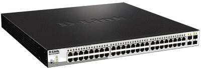 Коммутатор D-Link DGS-1210-52MPP/E2A Настраиваемый L2 коммутатор с 48 портами 10/100/1000Base-T и 4 портами 1000Base-X SFP (порты 1-48 PoE 802.3af/at, PoE-бюджет 740 Вт)
