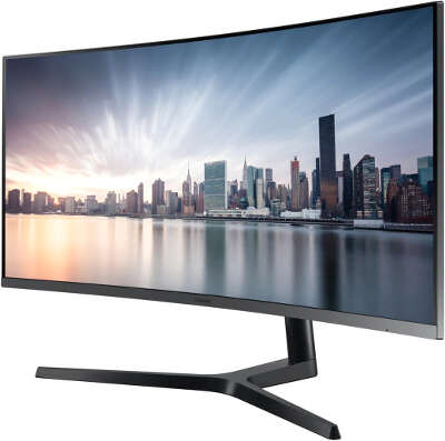 Монитор 34" Samsung C34H890WGI VA 3440x1440 Curved HDMI, DP, USB Type-C USB-Hub серебристый
