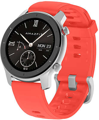 Смарт-часы Amazfit A1910 GTR 42mm, Coral Red [AMF-6970100373042]