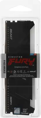 Память DDR4 32GB 3200MHz Kingston KF432C16BB2A/32 Fury Beast RGB RTL Gaming PC4-25600 CL16 DIMM 288-pin 1.35В dual rank с радиатором Ret