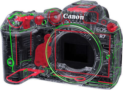 Фотоаппарат Canon EOS R7 черный 32.5Mpix 2.95" 4K WiFi LP-E6NH