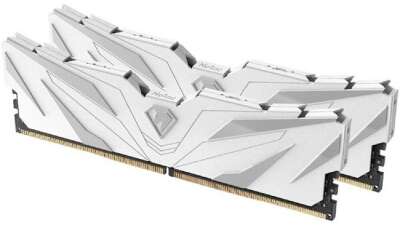 Модуль памяти DDR4 Netac Shadow II 32GB (2x16GB) 3200MHz CL16 1.35V / NTSWD4P32DP-32W / White / with radiator