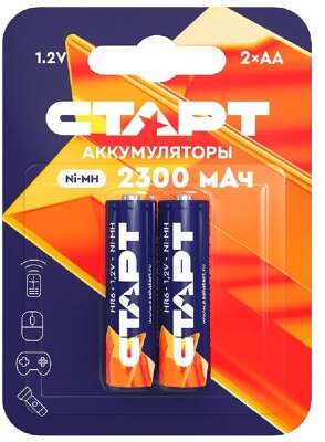 СТАРТ HR6 AA 2300mAh Ni-MH BL2 24/384 (2 шт. в уп-ке)