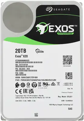 Жесткий диск 20Tb [ST20000NM002D] (HDD) Seagate Exos X20, 256Mb