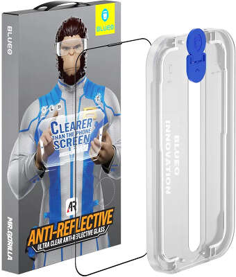 Защитное стекло для iPhone 14 Pro BLUEO AR&AG Black с инсталлером [BM5845-14pro-6.1]