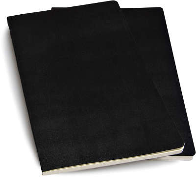Записная книжка Moleskine "Volant" Large, нелинованная, черный (2 шт.) [QP723BK]