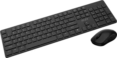 Клавиатура + мышь MSI FORGE K200 W COMBO MS-8ZA4 клав:черный мышь:черный USB беспроводная Bluetooth/Радио (S11-43RU304-Y92)