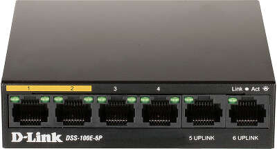 Коммутатор D-link DSS-100E-6P