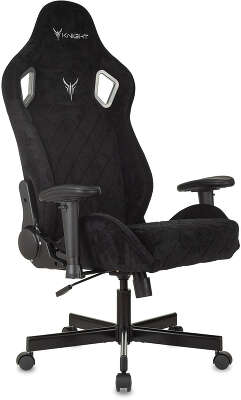 Кресло игровое Knight Outrider черный Light-20 с подголов. крестов. металл