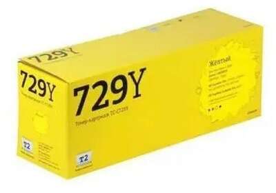 T2 Cartridge 729 Картридж (TC-C729Y)  для Canon i-SENSYS LBP7010C/HP LJ Pro CP1025 (1000 стр.) Желтый, с чипом
