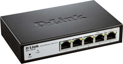 Коммутатор D-Link DGS-1100-05 настраиваемый настольный 5x10/100/1000BASE-T