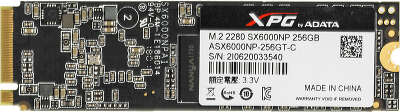Твердотельный накопитель NVMe 256Gb [ASX6000NP-256GT-C] (SSD) ADATA XPG SX6000
