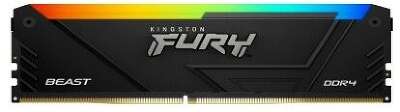 KingstonDDR4 16Gb 2x8Gb DDR4 PC25600 3200MHz Kingston Fury Beast RGB Black (KF432C16BB2AK2/16)