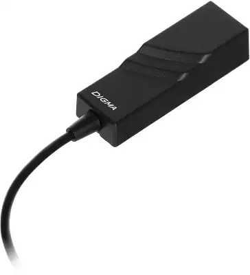 Сетевая карта Digma D-USBC-LAN100, 1xRJ-45, 100 Мбит/с, USB Type-C, Retail