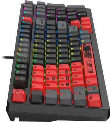 Клавиатура A4Tech Bloody S98 Sports Red BLMS Plus механическая красный/черный USB for gamer LED (S98 SPORTS RED BLMS RED PLUS)