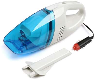 Пылесос Автомобильный Starwind CV-100 белый/голубой 35Вт