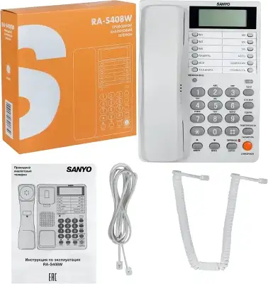 Телефон проводной Sanyo RA-S408W белый