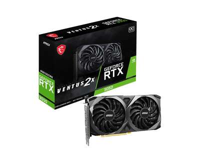 Видеокарта MSI NVIDIA nVidia GeForce RTX 3050 VENTUS 2X 8G V1 8Gb DDR6 PCI-E HDMI, 3DP