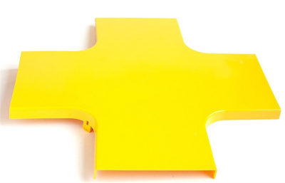 Крышка Х-соединителя оптического лотка 120 мм, желтая