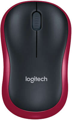 Мышь беспроводная Logitech Wireless Mouse M185 Red/Black USB (910-002240)