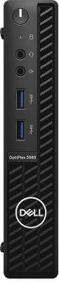 Компьютер Неттоп Dell OptiPlex 3080 Micro i3 10100T/8/256 SSD/Kb+Mouse/W10Pro,черный