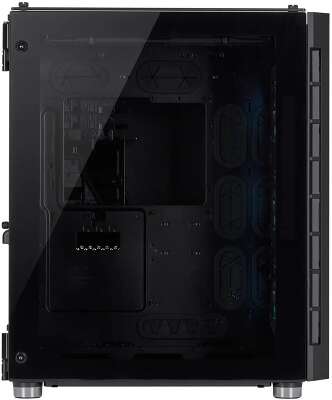 Корпус Corsair Crystal, черный, ATX, Без БП (CC-9011168-WW)
