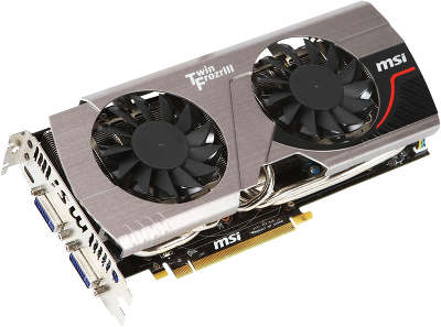 Видеокарта PCI-E NVIDIA GeForce N570GTX Twin Frozr III PE OC 1280MB DDR5 MSI, RTL