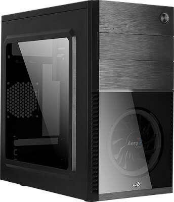 Корпус AeroCool CS-105 Red, черный, mATX, Без БП (CS-105 Red)