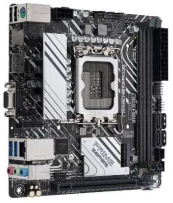 ASUS PRIME H610I-PLUS-CSM (Socket 1700, mini ITX, 2xDDR5(96GB), VGA/HDM/DP, 1xPCIe 4.0x16, 1xLAN, 4xSATA 6Gb/s, 1xM.2, 1xM.2 E key, 2xUSB 3.2, 2xUSB 2.0, 1xPS/2)