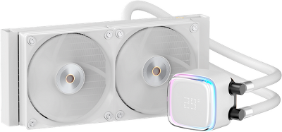 Система водяного охлаждения Ocypus Iota L24 WH, 240mm, Display Pump, 2x120mm FDB fans, LGA115X/1200/1700/18XX, AM4/AM5