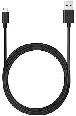 Кабель Anker Micro USB, 3 м, чёрный [A7105011]